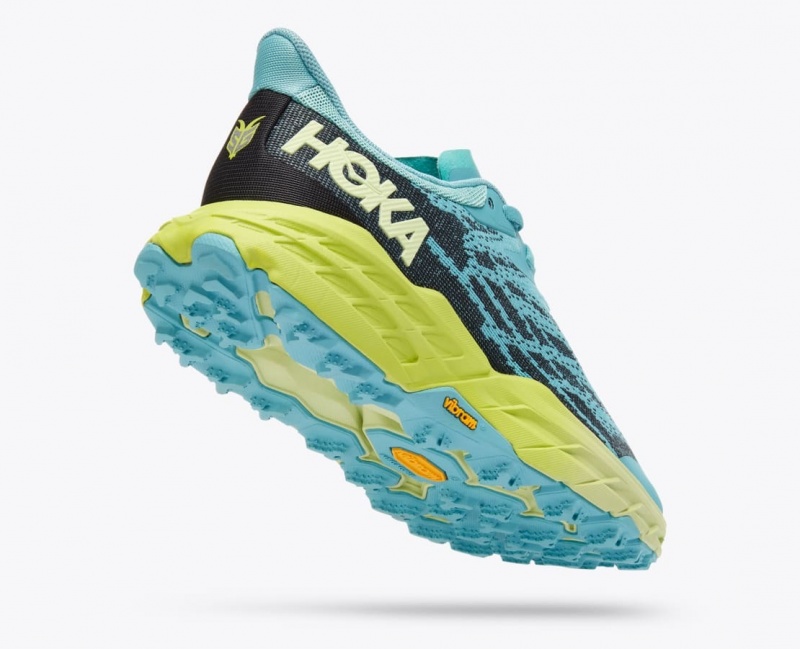 Turquoise / Navy HOKA Speedgoat 5 Women's Trail Running Shoes | 098263GXS