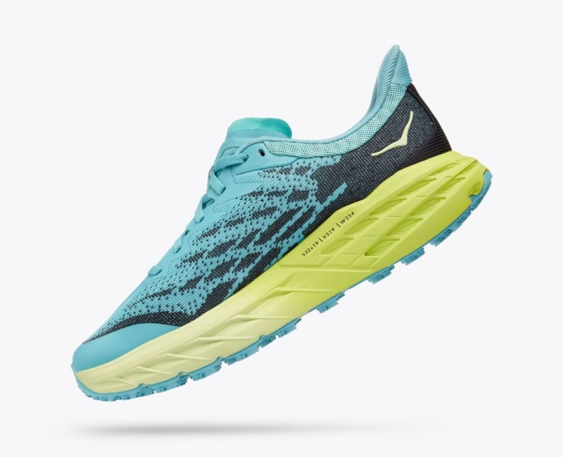 Turquoise / Navy HOKA Speedgoat 5 Women's Trail Running Shoes | 098263GXS