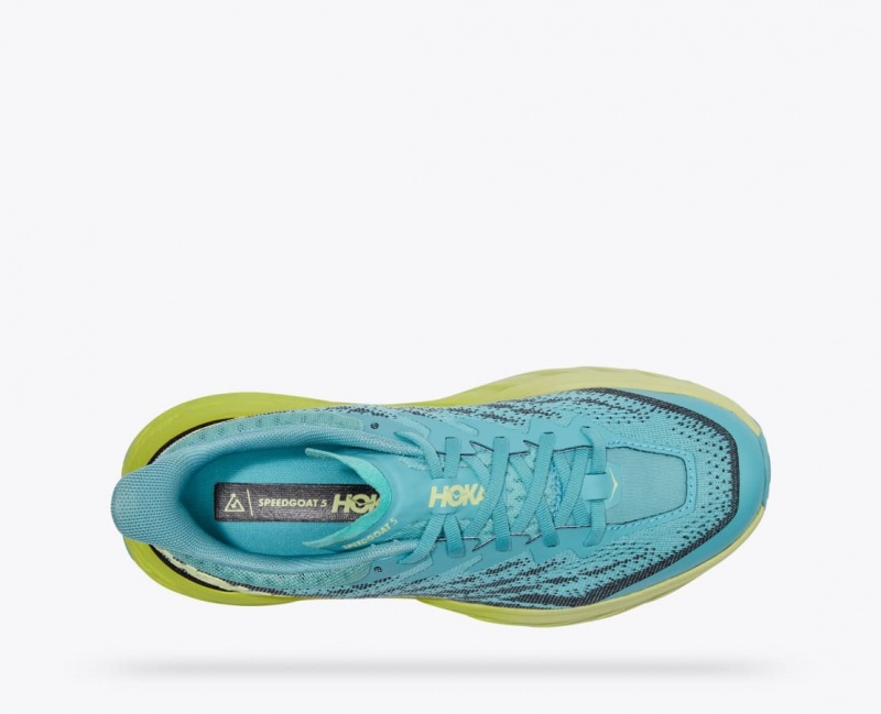 Turquoise / Navy HOKA Speedgoat 5 Women's Trail Running Shoes | 098263GXS