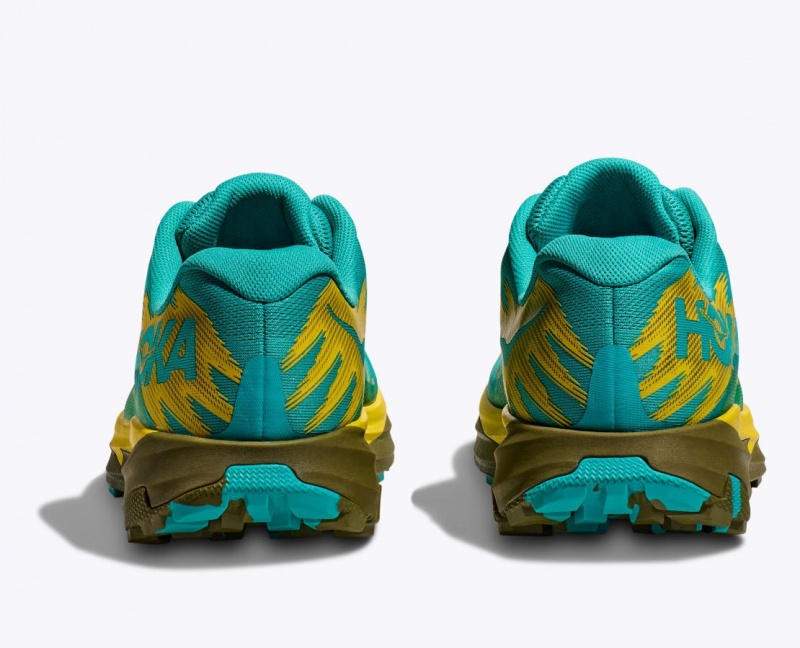 Turquoise / Yellow HOKA Torrent 3 Men's Trail Running Shoes | 093627OST