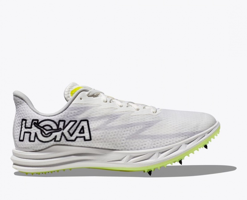 White HOKA Crescendo MD Men\'s Track Spikes | 459283YSI