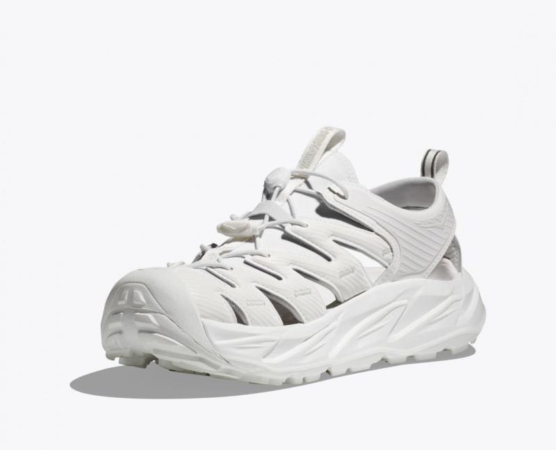 White HOKA Hopara Men's Sandals | 163027SJK