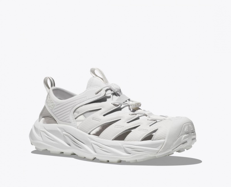 White HOKA Hopara Men's Sandals | 163027SJK