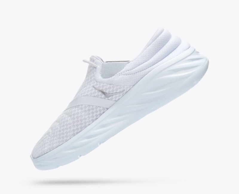 White HOKA Ora Recovery 2 Women's Slip On Shoes | 307615HMQ